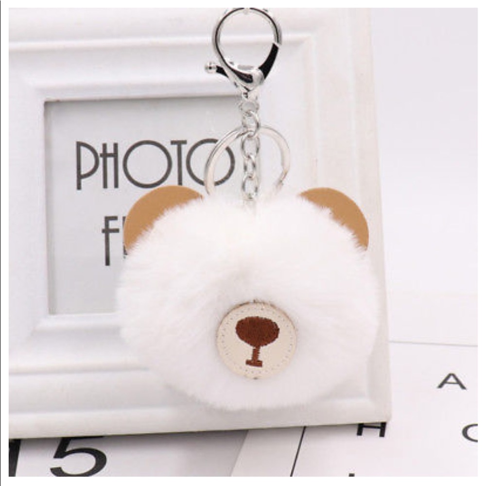 Pom Bear Keychain